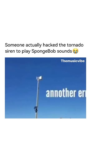 Themusicvibe on Instagram: "Imagine a tornado happens and all you hear through the streets is spongebob music 😭🙏 A hacker broke into the emergency alert system in Dallas, Texas, and activated the city's tornado sirens so they would play a strange and funny tune: SpongeBob's theme song!😭"
