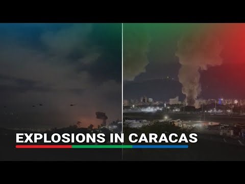 Helicopters fly over Venezuelan capital as explosions rock city | ABS-CBN News