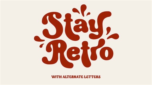 Retro Groovy Font Bundle: 12 Typefaces - Cricut, Canva, Procreate - Etsy