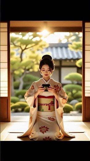 Silent Aroma — A Moment of Japanese Tea Grace #TeaCeremony #KimonoAesthetic #aivideo #CalmMoments