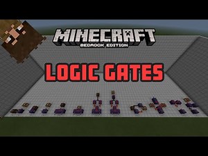 How To Redstone: Logic Gates - A Redstone Tutorial Series - Minecraft Bedrock 1.16.201