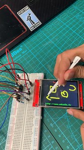 Circuitrocks "Touchscreen Drawing Demo with ILI9341 Display" This project gives a practical course where not only students observe, but get an experience, and as a useful tool for quality control when specific conditions maintenance is compulsory. Carrying both usefulness and educational values, the “Real-Time Temperature Monitoring and Display System” is composed of several commonly available electronic components that can be combined to put to use in a variety of monitoring needs. The system’s