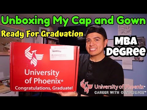 University Of Phoenix: Graduation Unboxing Cap and Gown! MBA Masters Degree vlog 2023