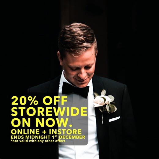 Mens Suit Warehouse on Instagram: "Black Friday is HERE! . Get ready for wedding season, formal events, and special occasions with 20% OFF STOREWIDE at Men's Suit Warehouse. . From classic tuxedos to modern suits, we've got everything you need to look sharp. . Ship online or in-stores before Midnight December 1st. Don't miss out - this offer won't last! . #menssuits #melbournesuits #mensstyle #menswearaustralia #suitstyle #tailoredfit #formalwear #eventready #weddingsuit #groomstyle #smartcasual