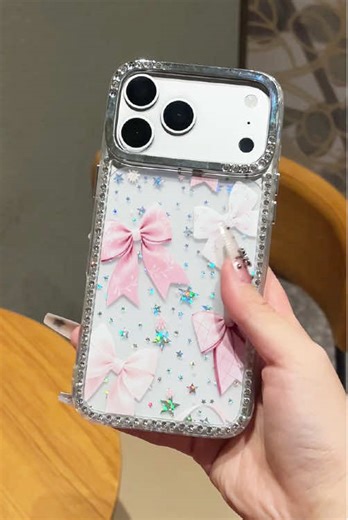 Stylish Phone Cases: Diamonds and Bows