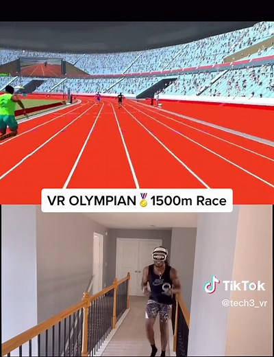 Virtual Reality Track & Field VR 1500m Race