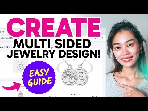 How to CREATE a MULTI SIDED JEWELRY DESIGN on ShineOn (Step by Step) 2025