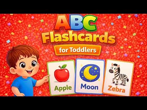 ABC Flashcards for Babies and Toddlers | Learn Alphabet Words A to Z | ABC Learning for Toddlers