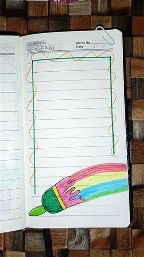 BEAUTIFUL Border Design For Paper #borderdesign #art #youtubeshorts #shorts #viral #fypシ #trending