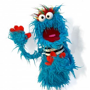 Blue Shaggy Chin Pro Monster Hand Puppet - Etsy Australia