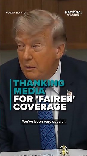 Trump THANKS media for 'FAIRER' news coverage in 2nd term