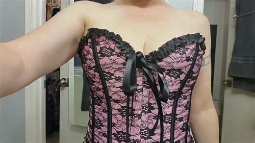 Watch Womens Satin Lace Corset Bustier  on Amazon Live