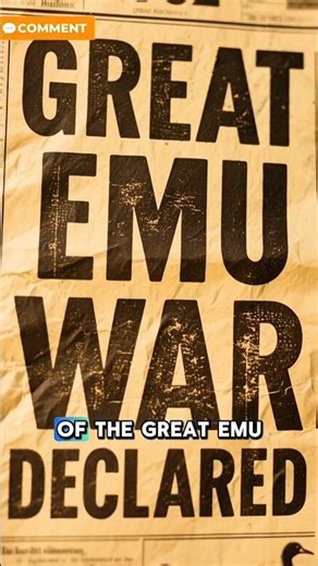 The Great Emu War Explained in 1 Minute | History Facts #shorts #facts #histoverse