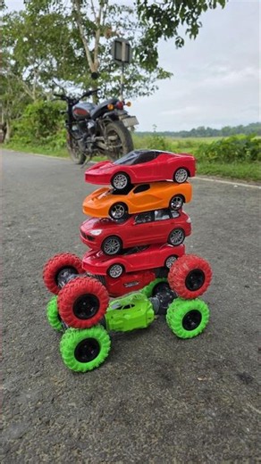 My New Fast Racing Two RC Stunt Car RC Four Super Car Race 😁