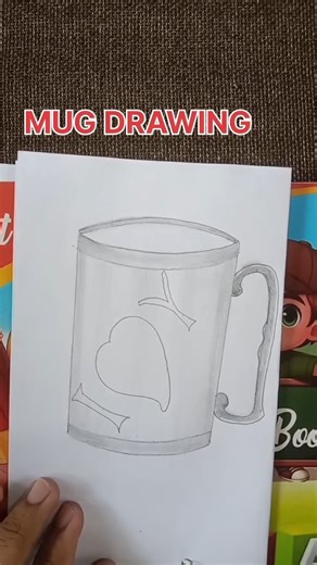 Coffee Mug 🍵 Drawing Easily ll Easy Pencil Drawing Tutoria.