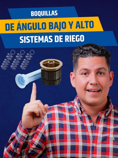 Boquillas de Ángulo Bajo y Alto en Sistemas de Riego Si quieres aprender más sobre Sistemas de Riego date una vuelta por mis Cursos en el enlace de mi biografía 🤘