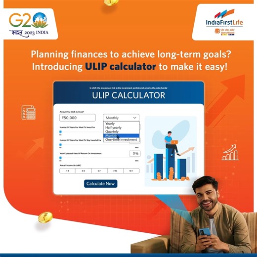 Introducing you to our newly launched ULIP calculator. Now calculate your long-term ULIP investment returns and make your choices confidently. Want to give it a try? Visit: https://bit.ly/ULIPcalculator #IndiaFirstLife #Returns #Calculate #ULIP #LifeInsurance #Policy #Savings #Investments #Finance #Risks #Choices #Certainties #ChilledLife #YehTohCertainHai | IndiaFirst Life Insurance