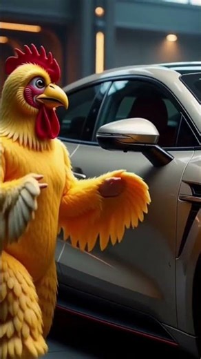 Futuristic car chicken dance#shorts #dance #chicken #automobile