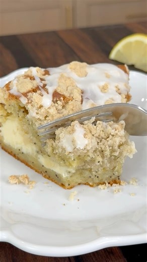 This lemon poppyseed coffee cake is exactly what I want on a slow morning. Soft, tender crumb, bright lemon flavor, just enough poppyseed, and that bakery-style feel that somehow works for breakfast, brunch, or a little afternoon coffee break Comment CAKE and I’ll DM you the recipe 🍋☕️ #fblifestyle #lemonpoppyseed #coffeecake #homebaked #brunchbaking #fromscratch #cakerecipe #weekendbakes #coffeetime | The Salty Cooker