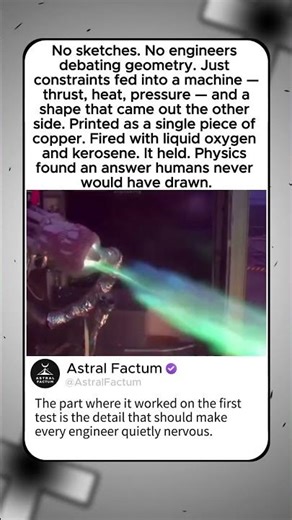AN AI DESIGNED A ROCKET ENGINE AND IT WORKED FIRST