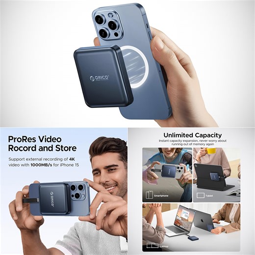 Don't Pay $200, Get a 2TB ORICO Magnetic External SSD with USB-C Data Cable for $110.99 Shipped