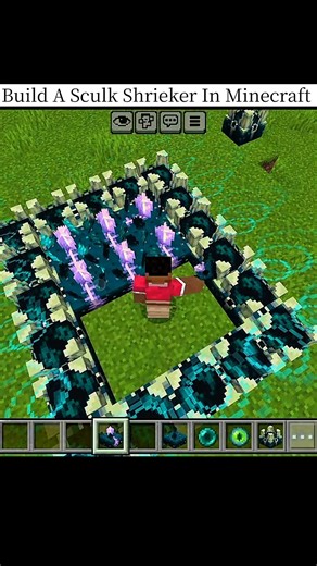 How To Build A Sculk Shrieker In Minecraft #minecraft #minecraftshorts #shorts