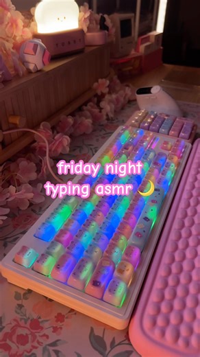 friday night typing asmr 🌙 barebones kit build with gray wood switches