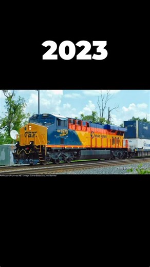 Evolution of CSX 1973 #csx #train #heritageunit #railroad #shorts