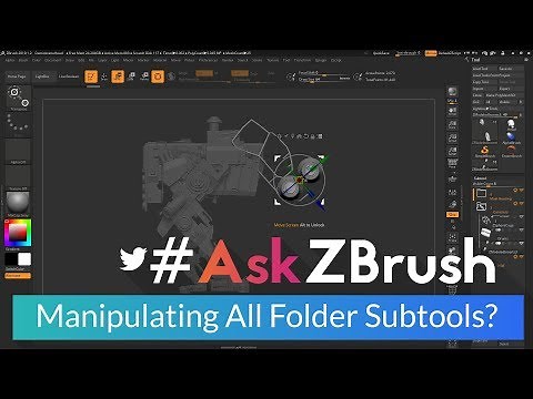 #AskZBrush: “Is it possible to move and scale all Subtools in a folder simultaneously?”