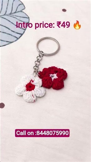 “Combo Offer 🔥2 handmade keychains for ₹89 only 💖”