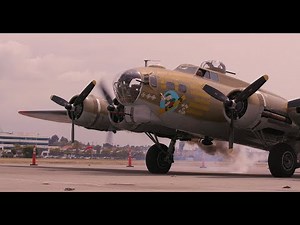 B-17 Start Up, Take Off (Nine 0 Nine) 4K