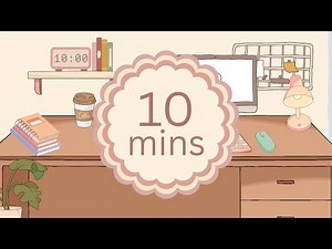 10-Min Pomodoro | 📚 Aesthetic Study Timer with Lofi Music ⏳