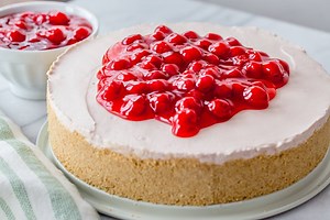 Today is National Cherry Cheesecake Day so naturally we're celebrating with this oh-so-perfect Ultimate Tart Cherry Cheesecake! https://goo.gl/3JYihm | Choose Cherries