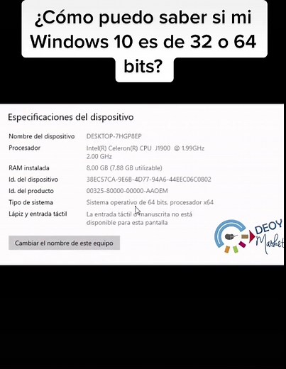 ¿Cómo saber si mi Windows 10 es de 32 o 64 bits? Guía completa