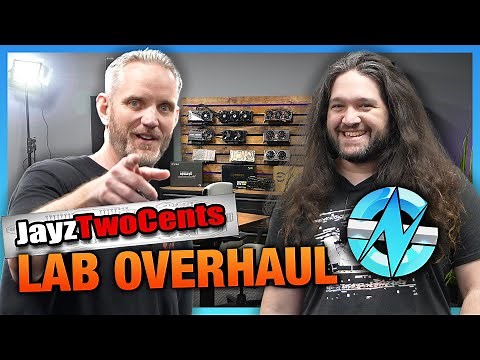 JayzTwoCents Lab Overhaul: GPU Test Setup, 1% & 0.1% Lows, and Benchmarking Tools