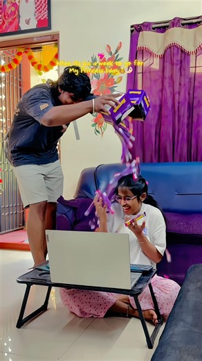 Husband wife💞 Advance Happy bday Pondati💖💫😘#husbandwife #blackbeescouple #shorts #loveshorts
