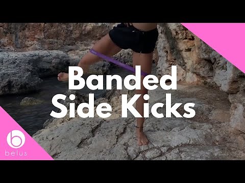 Glute Workout: How to do Banded Side Kicks