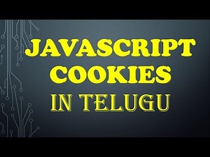 JavaScript Cookies in Telugu