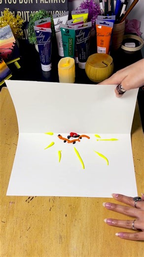 Get curious! watch till the end to reveal the tiny creature 🐝,#art #painting #groweartgallery