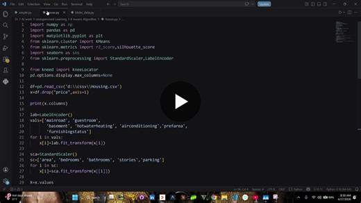 #machinelearning #python #datascience #kmeans #clustering #unsupervisedlearning #datascience #day12 | Hunain Tahir