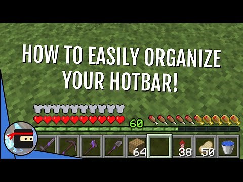 Easily ORGANIZE Your Hotbar WITHOUT Opening Your INVENTORY! | Minecraft Quick Tips