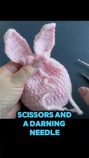 How To Crochet An Easter Bunny Ear Treat Bag!