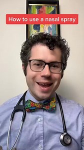 How to use a nasal spray to treat allergies. #medication #allergies #tiktokdoc #LearnOnTikTok | Zachary Rubin, MD