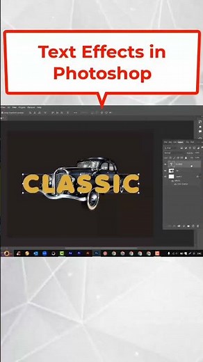 Text Effects in Photoshop | How to place Text Behind and in Front of Objects #photoshop #effects