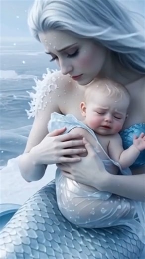 Frozen Mermaid & Hero Puppy 🐶❄️ #jalpari #urdustory #cartoon #jalparikikahani #mermaid#short #ai#dog