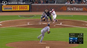 Clayton Kershaw does it all in #Dodgers game two victory over the Braves! #LADetermined | Los Angeles Dodgers Highlights