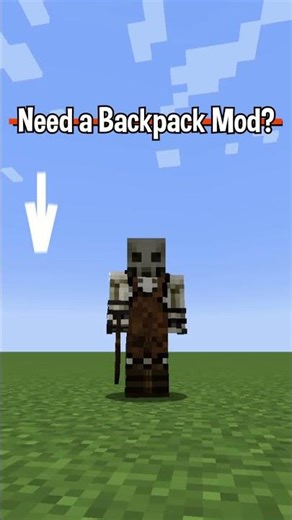 Need a Backpack Mod for Minecraft?🎒#minecraft #shorts