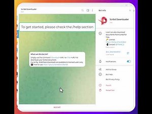 How to Download documents from Scribd and SlideShare with Bot?