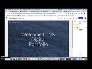 Creating Your Digital Portfolio Using Google Sites