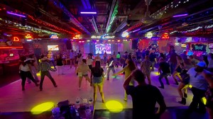 Here's your basic dance for this week, Jacked Up. It was first brought to the DMV and Cancun Cantina by Mark Paulino and he says the dance is actually Muddy Muddy (or Itsy Bitsy Spider) by John Dembiec, so I'll post the Copperknob stepsheet for that dance. The styling has been changed to fit the more energetic song (Jacked Up by Charlie Farley) by adding pinball jumps as you go back, and some people are also adding heel switches after the grapevines. Dance: Jacked Up (aka Muddy Muddy aka Itsy Bi